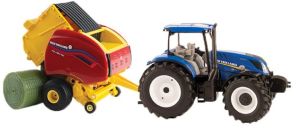 ERT13966 - NEW HOLLAND T6.180 con rotopressa NEW HOLLAND Roll-Belt 560