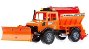 BRU2572 - Spazzaneve UNIMOG Con lama e spargisale Scala: 1/16