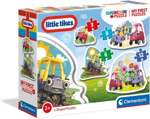 CLE20832 - 4 mini puzzle 3.6.9.12 pezzi LITTLE TIKES