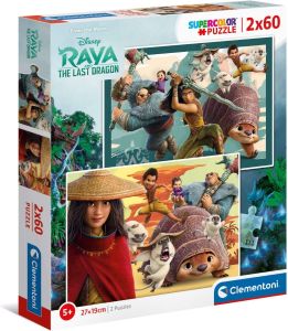 CLE21616 - Puzzle 2x60 pezzi DISNEY RAYA