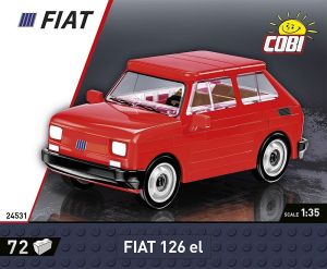 COB24531 - FIAT 126 EL rossa 1994-1999 - 72 pezzi