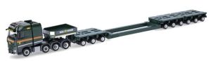 HER317337 - MERCEDES BENZ Arocs 8x4 con rimorchio ribassato 3 + 6 assali EMIL EGGER