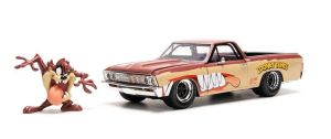 JAD35130 - CHEVROLET El Camino 1967 marrón con figurita TAZ LOONEY TUNES