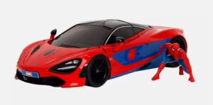 JAD35764 - McCLAREN 720S Marvel con statuetta di SPIDERMAN