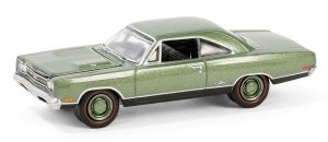 GREEN37310-B - PLYMOUTH Hemi GTX 1969 Verde della serie BARRETT JACKSON in blister