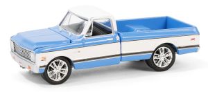 GREEN37310-E - 1971 CHEVROLET C10 Super Cheyenne Blue della serie BARRETT JACKSON in blister