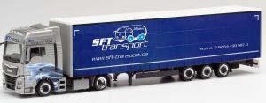 HER311816 - MAN TGX XXL 4x2 con rimorchio telonato 3 assi SFT Transport