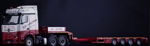 IMC32-0117 - Rimorchio a pianale ribassato MERCEDES BENZ Actros Streamspace 6x4 SE LIFTING e Nooteboom MCOS