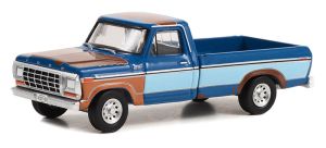 GREEN44980-E - FORD F-250 1978 Blu dalla serie TV YELLOWSTONE in blister cardato