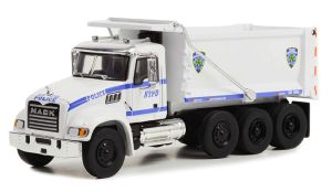 GREEN45160-B - MACK granito ribaltabile 8x4 2019 serie NYPD S.D TRUCKS in blister