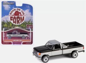 GREEN48100-E - FORD F-250 1990 nero e grigio da DOWN ON THE FARM serie 10 in blister