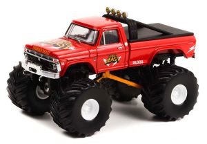 GREEN49110-B - 1976 FORD F-250 Monster Truck THUNDER BEAST della serie KINGS OF CRUNCH in blister