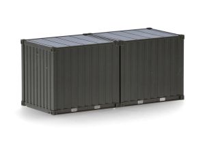 HER747103 - Container 10 piedi verde scuro - 2 pezzi