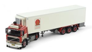 TEK82194 - VOLVO F12 4x2 con rimorchio frigorifero 3 assi BJARNE ANDERSEN