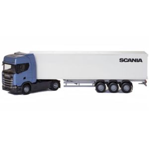 EMEK86004 - SCANIA S410 4x2 blu con rimorchio a 3 assi