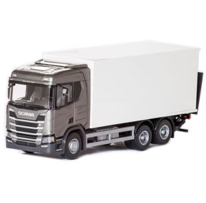 EMEK89603 - SCANIA CR 6x4 grigio metallico con cassa e sponda