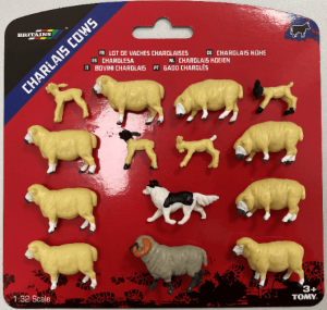 BRI43282 - Assortimento di 14 pecore e cani da pastore