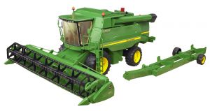 BRU2132 - Raccoglitrice JOHN DEERE T670i con carrello di taglio Scala: 1/16