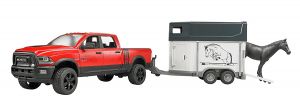 BRU2501 - 4X4 RAM 2500 Power Wagon con furgone e 1 cavallo