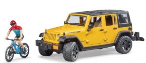 BRU2543 - JEEP Wrangler Rubicon con bici e ciclista