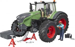 BRU4041 - FENDT 1050 Vario avec personnage et outils d'atelier Ech:1/16