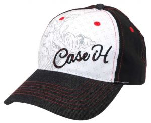 CAS253849 - Cappellino CASE IH da donna bianco e nero