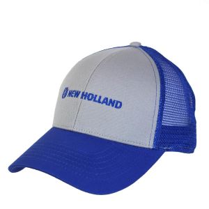 CASNH5001 - Cappellino NEW HOLLAND in rete grigia e blu