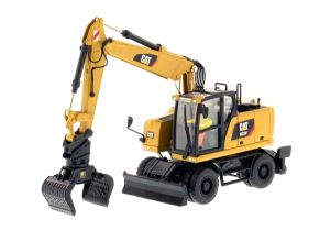 DCM85508 - Escavatore gommato CATERPILLAR M318F con autista e scatola metallica