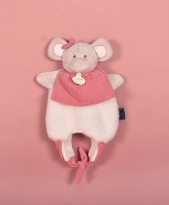 DC3827 - Peluche pupazzo di topo - Petit Sac amusette 3en1 rose