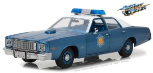 GREEN19044 - PLYMOUTH Fury 1975 La polizia persegue la polizia di stato dell'Arkansas blu metallizzato dal film Smokey And The Bandit