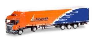 HER307444 - SCANIA R13 HL 4x2 con semi telone 3 assi trasporto Leipziger