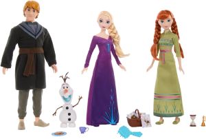 MATHLW59 - 3 figurine della regina delle nevi - Elsa Anna Kristof e Olaf