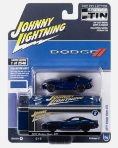 JLCT012-D - DODGE Viper GTC 2017 Blu della gamma COLLECTOR TINS in blister