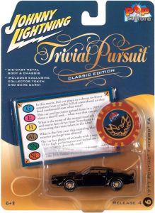 JLPC009-F - PONTIAC Firebird TA 1977 nero - TRIVIAL PURSUIT - dalla serie POP CULTURE 2022 in blister