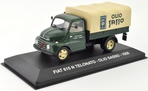 NET0022 - FIAT 615 N Telonato 1958 soft top carrier olio d'oliva italiano OLIO SASSO