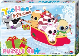 NORI606031130 - Puzzle 48 pezzi YooHoo e i suoi amici 24 x 18 cm