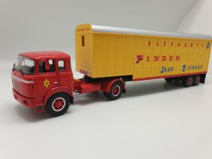 ODE072 - BERLIET TR 12 4x2 con rimorchio per Elephant 2 Axles PINDER 1976