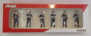 PER731 - 6 figurine dei gendarmi francesi 1960/1970 limitate a 500 copie altezza personaggio 4;5 cm