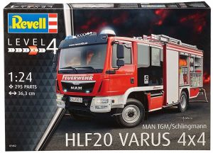 REV07452 - MAN TGM Schlingmann HLF 20 Varus 4x4 modello di autopompa antincendio da assemblare e verniciare