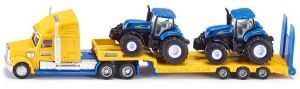 SIK1805 - LKW 6x4 con portamacchine a 3 assi e 2 NEW HOLLAND T7070 Ech:1/87