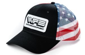 WHFM - Cappello WFE con retro in rete e bandiera