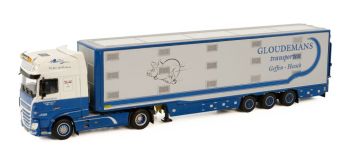 WSI01-3569 - DAF XF SUPER SPACE CAB 4x2 con rimorchio a 3 assi GLOUDEMANS