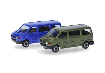 HER012805-002 - VOLKSWAGEN T4 verde e blu - 2 pezzi da assemblare