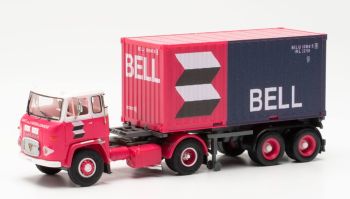 HER026123 - SCANIA LB 76 4x2 con portacontainer e container BELL