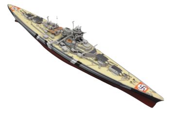 AKI0284 - Corazzata tedesca - Nave da guerra - Bismarck 1941