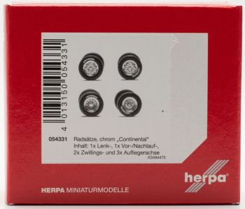 HER054331 - Pneumatici + cerchio Continental (1xst./1xfrontl./2xaandr./3xpl.)