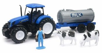 NEW05523C - NEW HOLLAND T7 270 con serbatoio dell'acqua e vacca