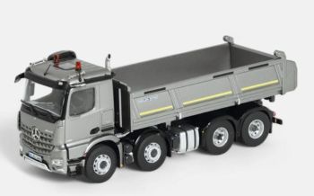 NZG1066/55 - MERCEDES-BENZ Arocs 8x4 ribaltabile MEILLER Grigio argento metallizzato