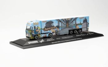 HER122214 - MERCEDES ACTROS 4x2 con rimorchio a 3 assi HERPA WORLD HISTORY N 3.2 SCHUMACHER