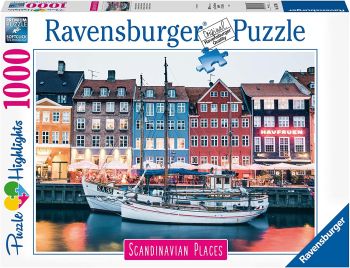 RAV167395 - Puzzle da 1000 pezzi Copenaghen in Danimarca